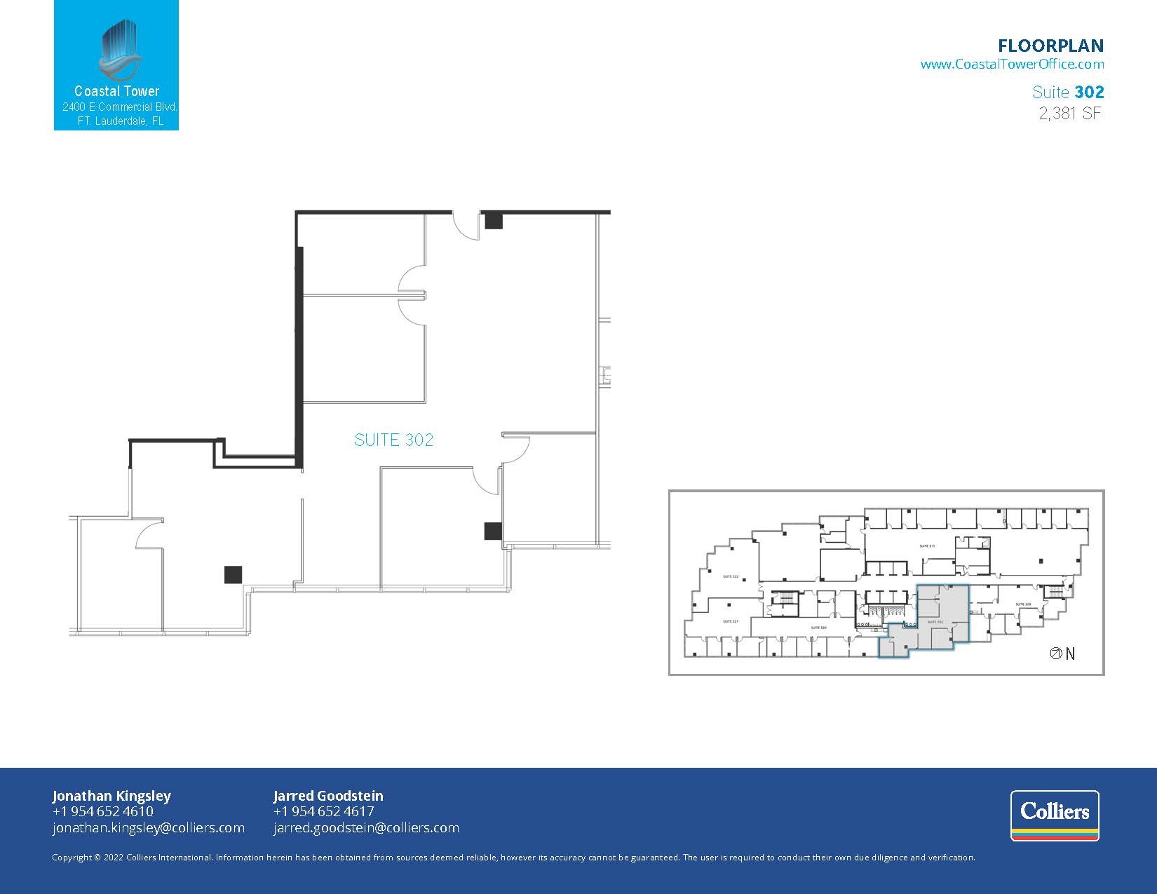 2400 E Commercial Blvd, Fort Lauderdale, FL en alquiler Plano de la planta- Imagen 1 de 2