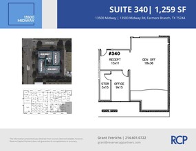 13500 Midway Rd, Farmers Branch, TX en alquiler Plano de la planta- Imagen 1 de 6