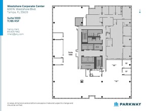 600 N Westshore Blvd, Tampa, FL en alquiler Plano de la planta- Imagen 2 de 3