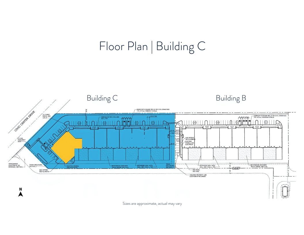 3908 Civic Center Dr, North Las Vegas, NV en alquiler Plano de la planta- Imagen 1 de 2