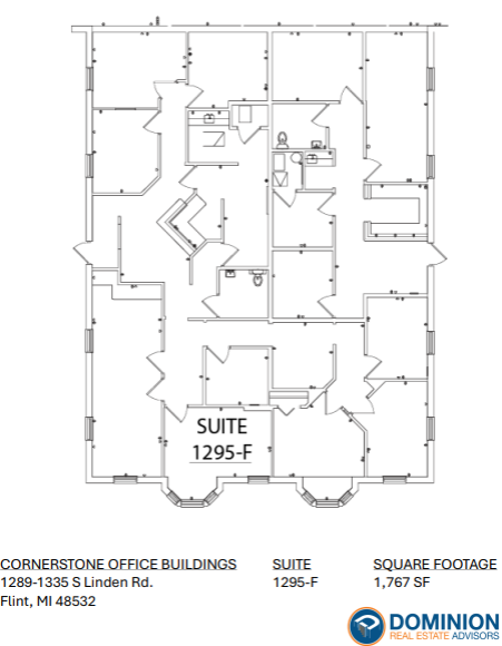 1295 S Linden Rd, Flint, MI en alquiler Plano de la planta- Imagen 1 de 1