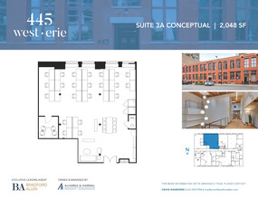 445 W Erie St, Chicago, IL en alquiler Plano de la planta- Imagen 1 de 3