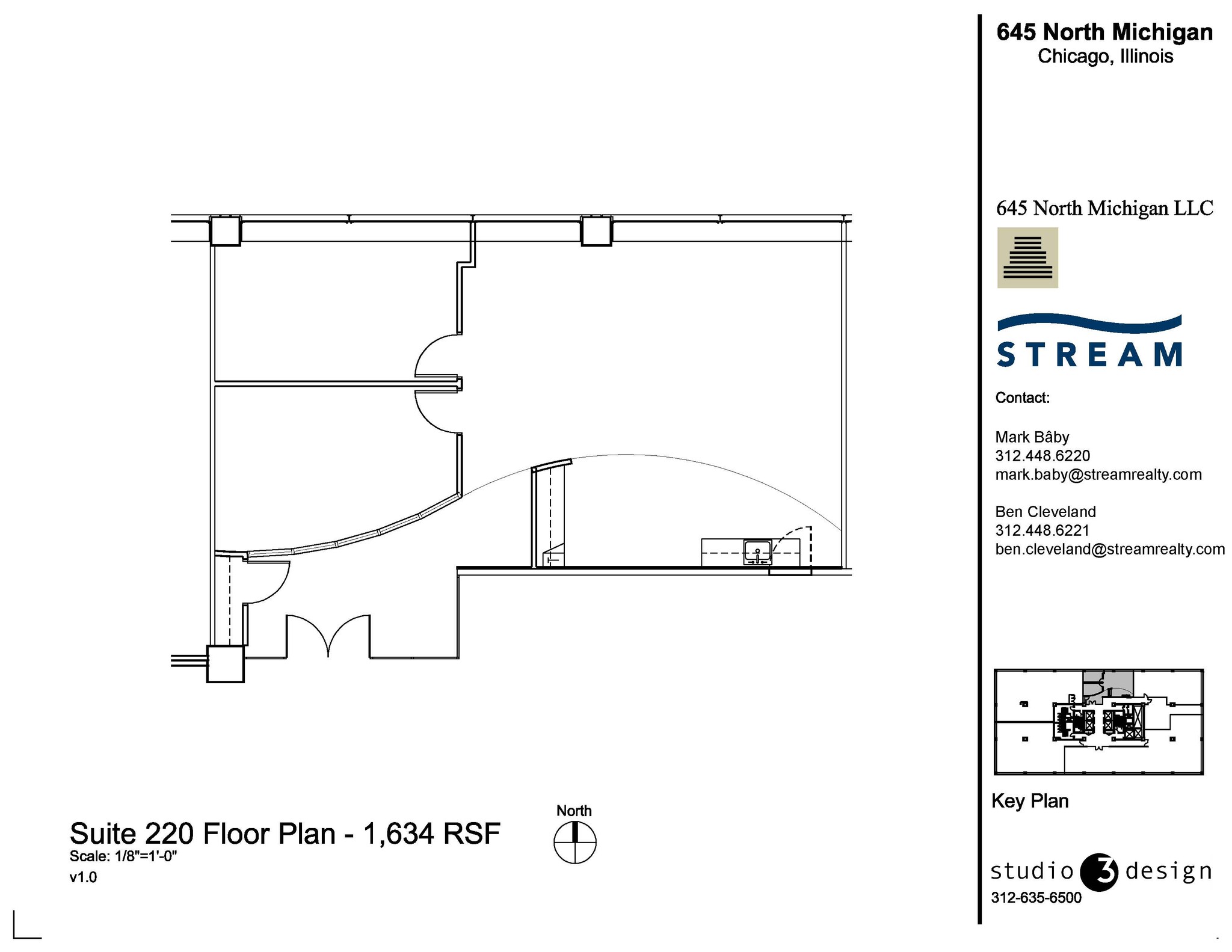 645 N Michigan Ave, Chicago, IL en alquiler Plano de la planta- Imagen 1 de 1