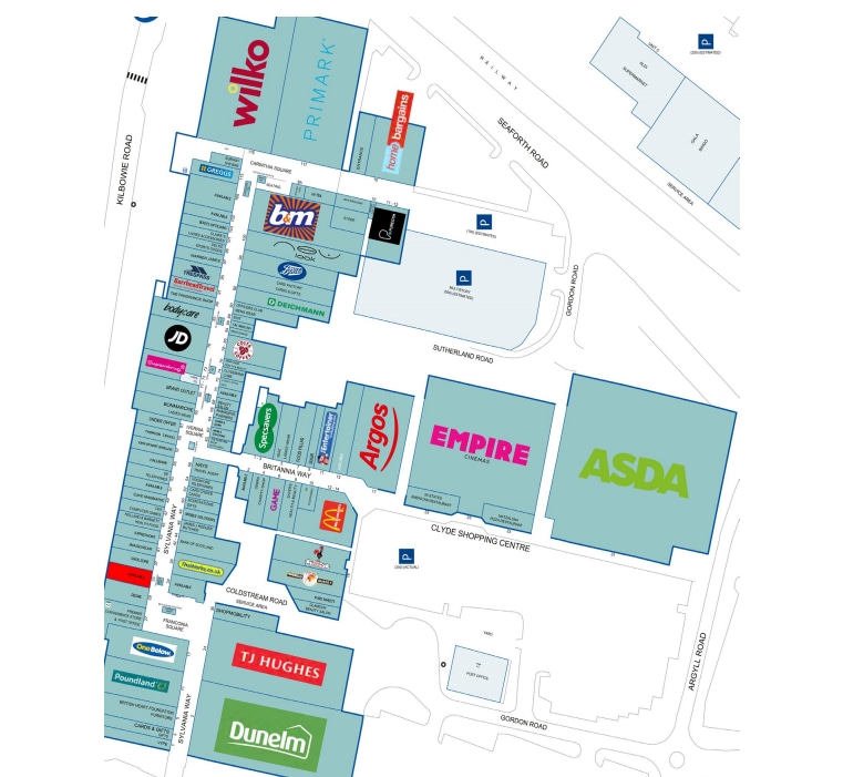 Clyde Shopping Centre, Clydebank en alquiler Plano de planta tipo- Imagen 1 de 2