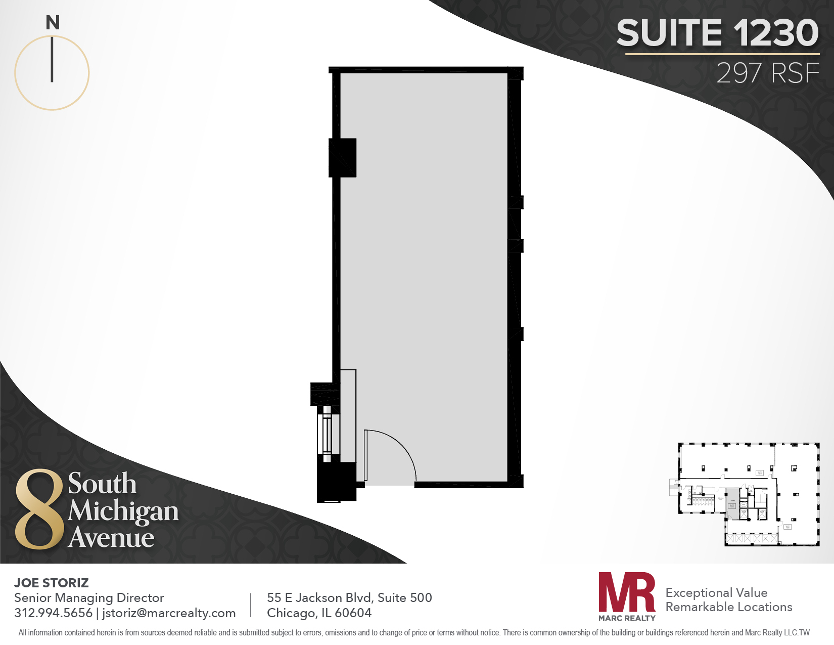 8 S Michigan Ave, Chicago, IL en alquiler Plano de la planta- Imagen 1 de 1