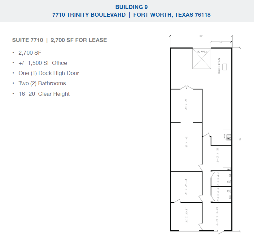 2501-2519 Gravel Dr, Fort Worth, TX en alquiler Plano de la planta- Imagen 1 de 1