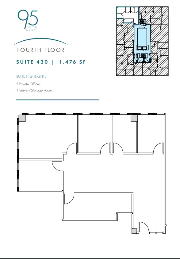 95 S Market St, San Jose, CA en alquiler Plano de la planta- Imagen 1 de 1