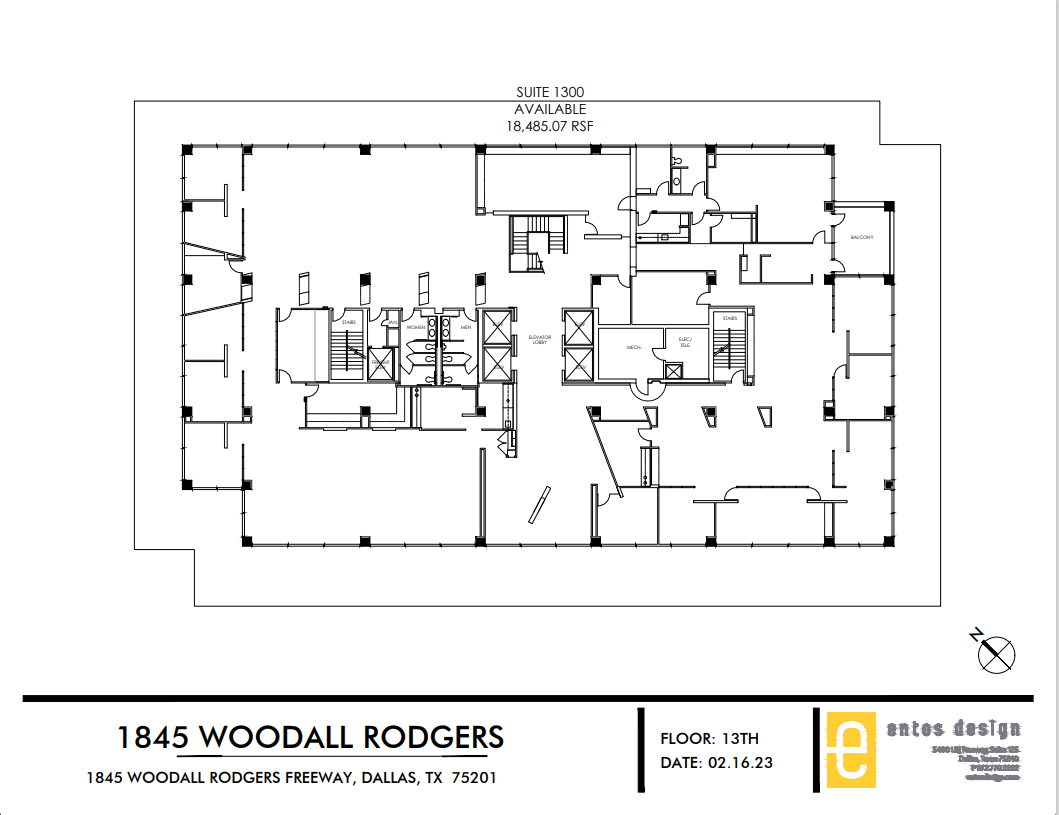 1845 Woodall Rodgers Fwy, Dallas, TX en alquiler Plano de la planta- Imagen 1 de 1