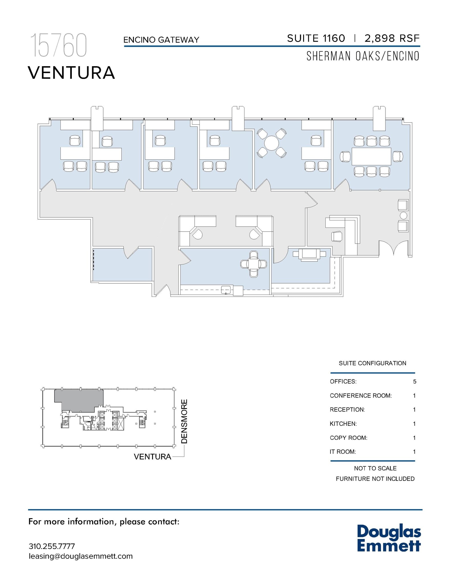 15760 Ventura Blvd, Encino, CA en alquiler Plano de la planta- Imagen 1 de 1