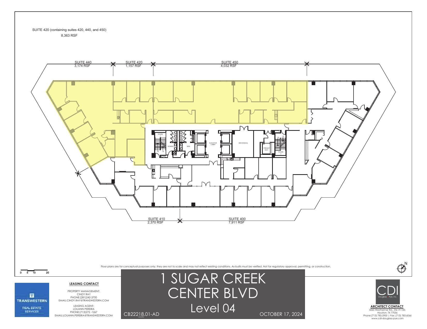 1 Sugar Creek Center Blvd, Sugar Land, TX en alquiler Plano de la planta- Imagen 1 de 1