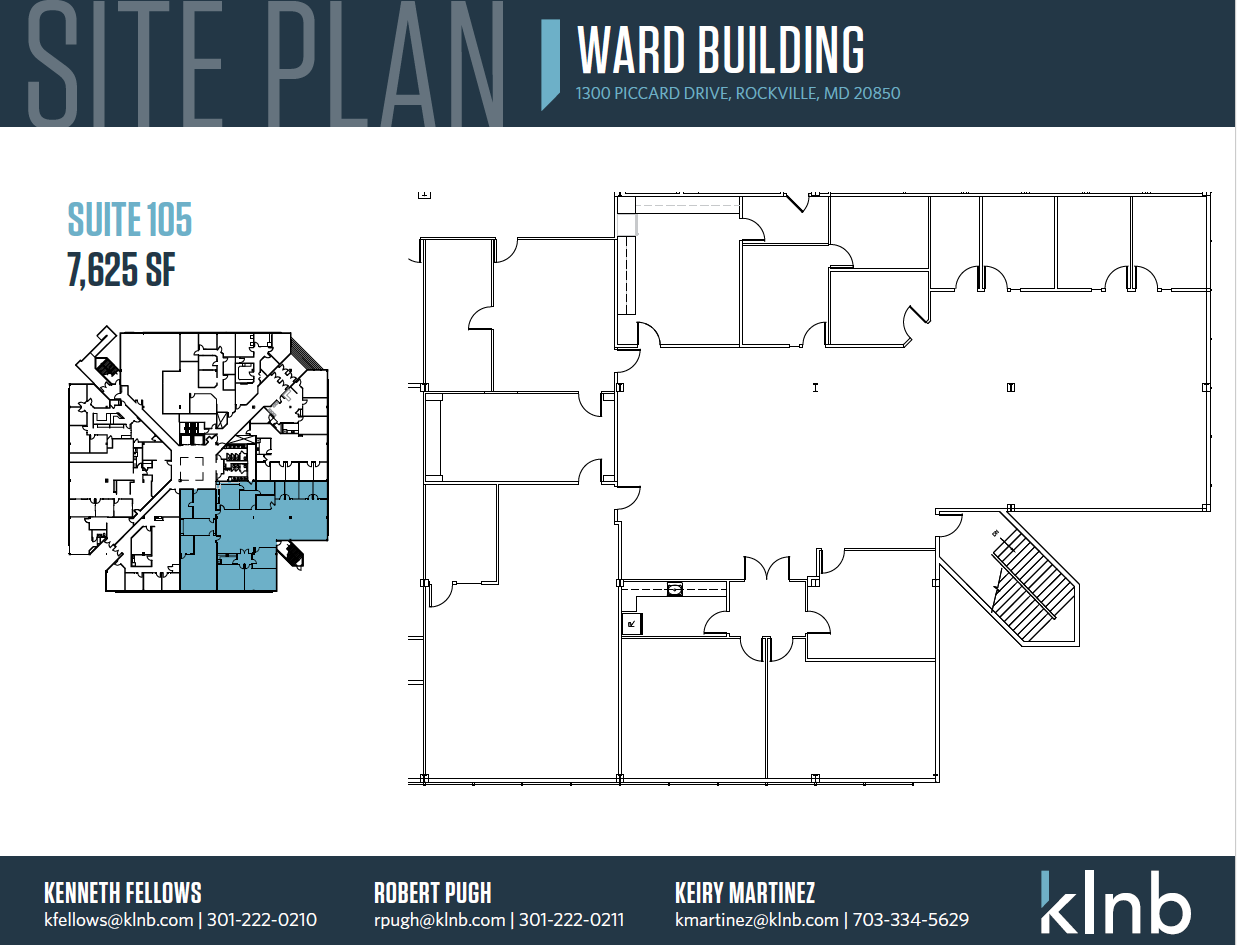 1300 Piccard Dr, Rockville, MD en alquiler Plano de la planta- Imagen 1 de 1