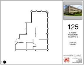 125 S Wilke Rd, Arlington Heights, IL en alquiler Plano de la planta- Imagen 1 de 4