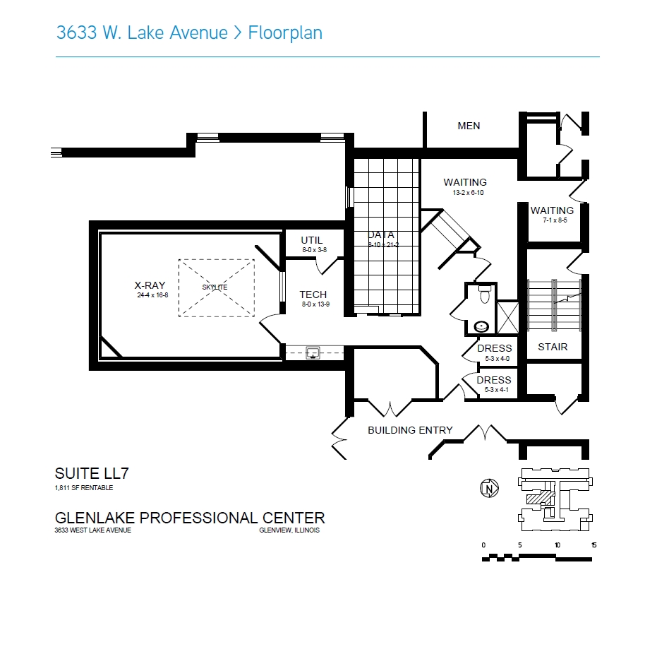 3633 W Lake Ave, Glenview, IL en alquiler Plano de la planta- Imagen 1 de 1