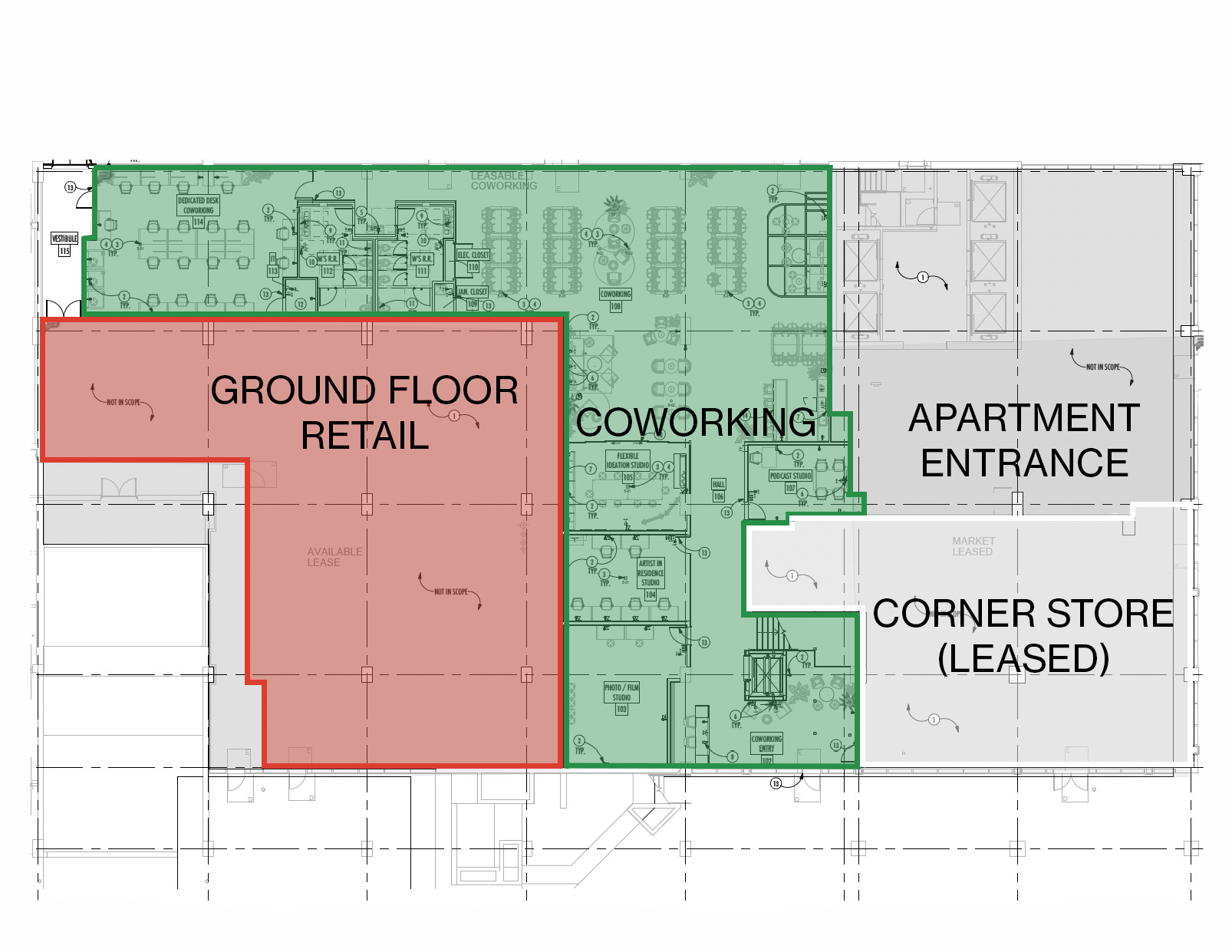 200 W Monroe St, Phoenix, AZ en alquiler Plano de la planta- Imagen 1 de 1