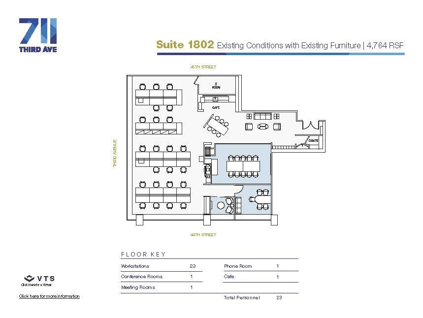 711 Third Ave, New York, NY en alquiler Plano de la planta- Imagen 1 de 1