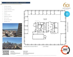 601 Montgomery St, San Francisco, CA en alquiler Plano de la planta- Imagen 2 de 5