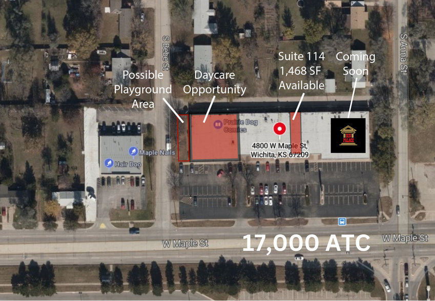 4800 W Maple St, Wichita, KS en alquiler - Vista aérea - Imagen 3 de 4