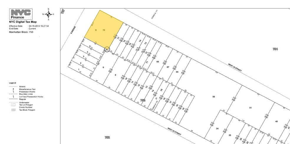 342-350 Ninth Ave, New York, NY en alquiler - Plano de solar - Imagen 2 de 5