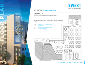 2 W Santa Clara St, San Jose, CA en alquiler Plano de la planta- Imagen 1 de 1