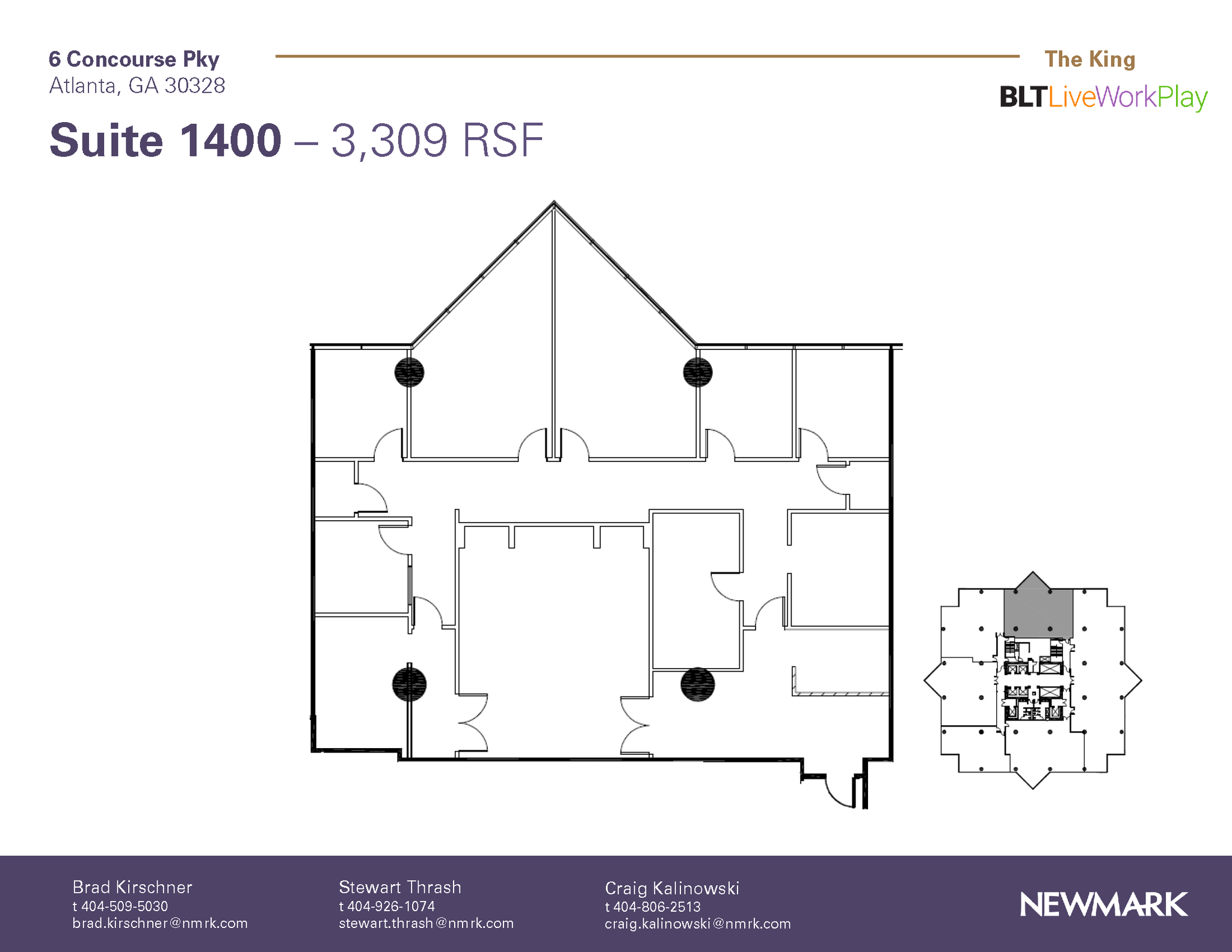 6 Concourse Pky NE, Atlanta, GA en alquiler Plano de la planta- Imagen 1 de 1