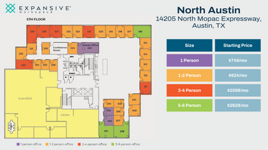 14205 N Mo Pac Expy, Austin, TX en alquiler Plano de la planta- Imagen 1 de 6