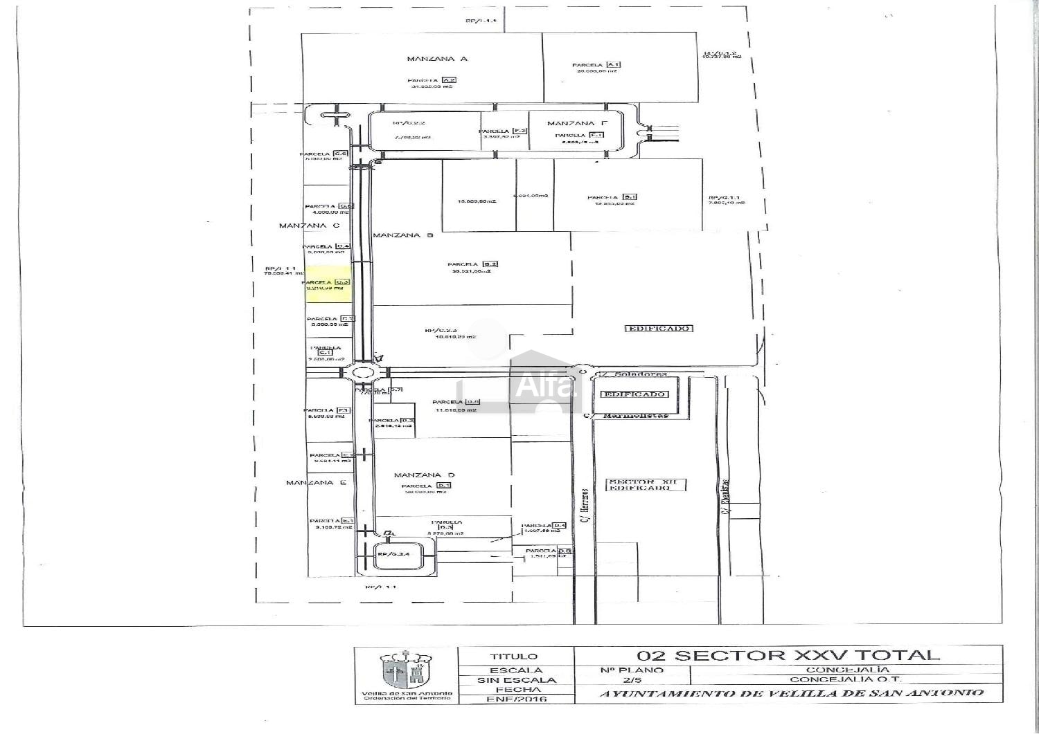 Terreno en Velilla de San Antonio, Madrid en venta Plano de solar- Imagen 1 de 3