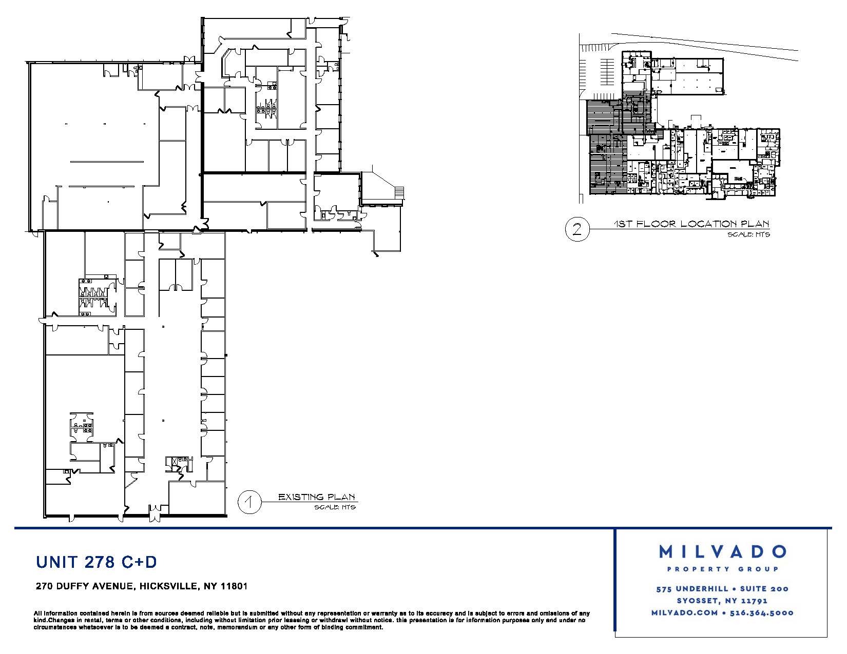 270-278 Duffy Ave, Hicksville, NY en alquiler Plano de la planta- Imagen 1 de 1