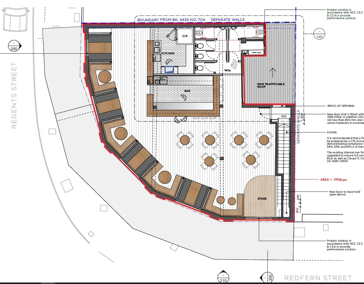 113-115 Regent St, Redfern en alquiler Plano de la planta- Imagen 1 de 1