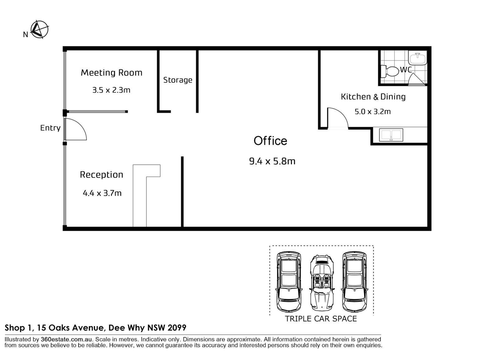 15 Oaks Ave, Dee Why en alquiler Plano de la planta- Imagen 1 de 6