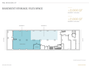 986 Mission St, San Francisco, CA en alquiler Plano de la planta- Imagen 1 de 1