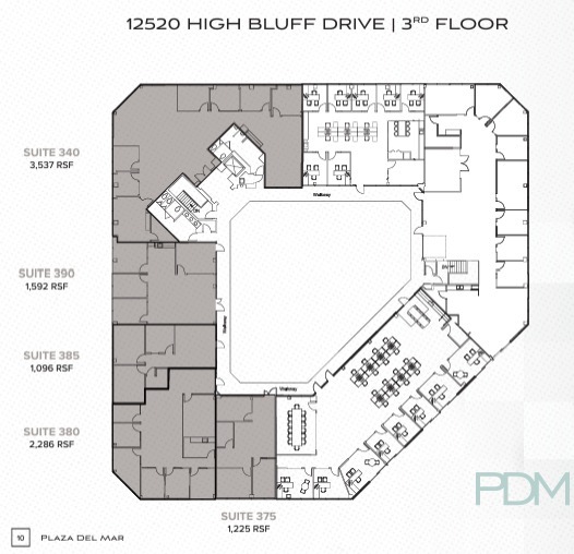 12520 High Bluff Dr, San Diego, CA en alquiler Plano de la planta- Imagen 1 de 1