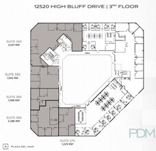 12520 High Bluff Dr, San Diego, CA en alquiler Plano de la planta- Imagen 1 de 1