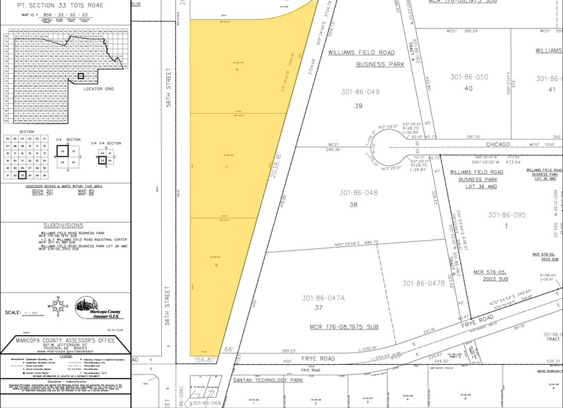 235 S 56th St, Chandler, AZ en venta - Plano de solar - Imagen 2 de 5