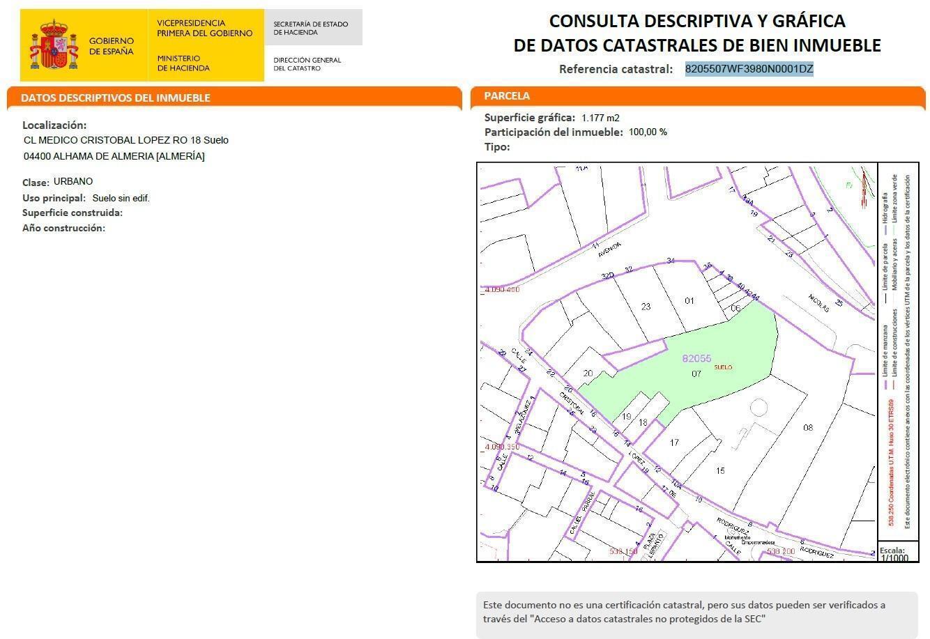 Calle Médico Cristóbal Rodríguez López, 18, Alhama de Almería, Almería en venta Foto del edificio- Imagen 1 de 15