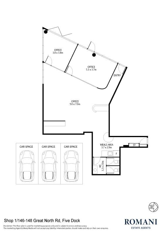 146-148 Great North Rd, Five Dock en alquiler Plano de la planta- Imagen 1 de 3