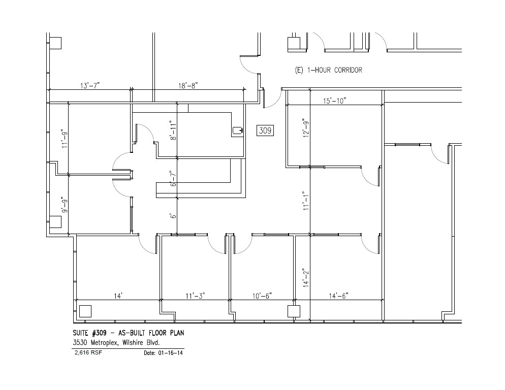 3530 Wilshire Blvd, Los Angeles, CA en alquiler Plano de la planta- Imagen 1 de 1