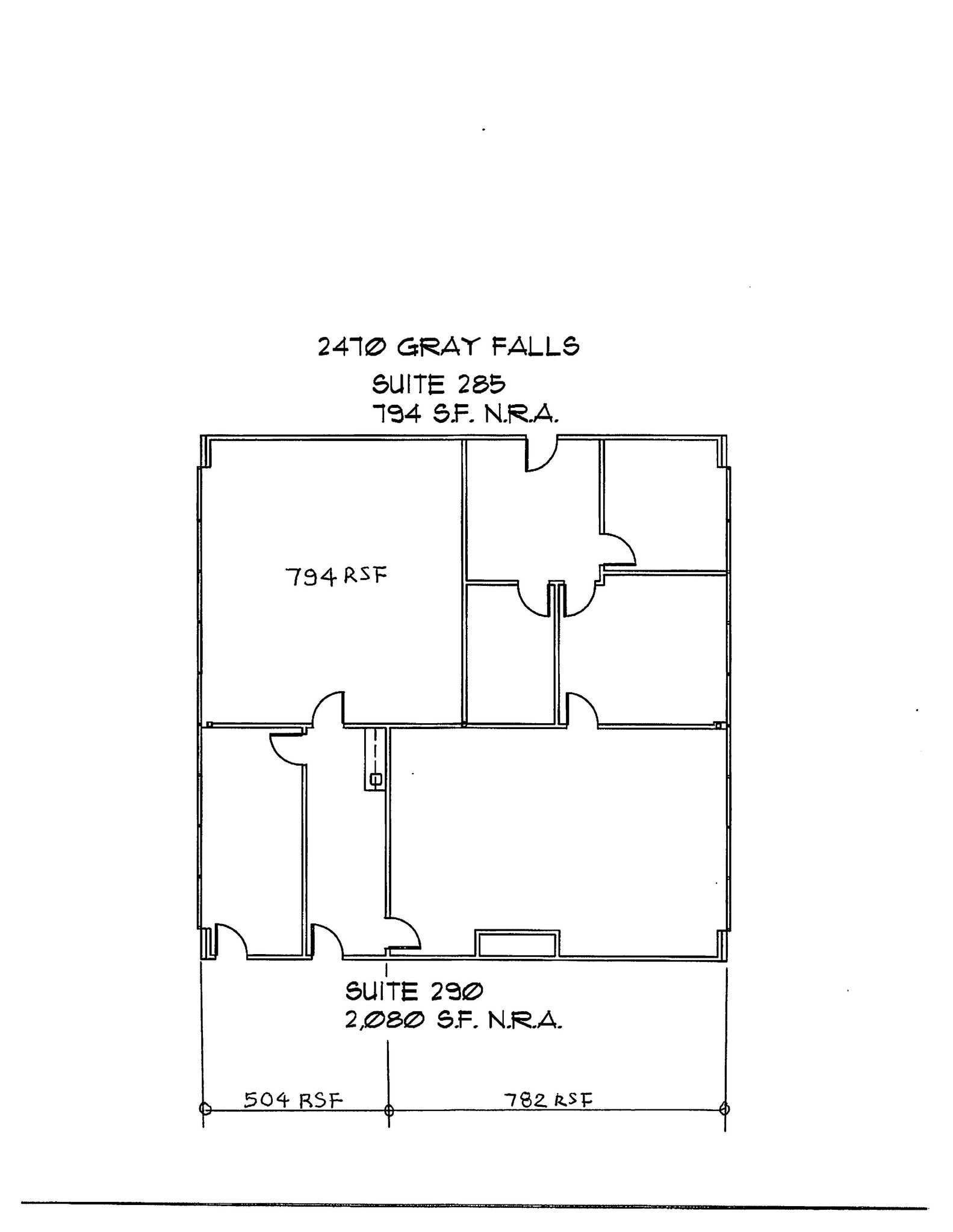 2470 Gray Falls Dr, Houston, TX en alquiler Plano de la planta- Imagen 1 de 1