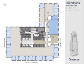 1177 Avenue Of The Americas, New York, NY en alquiler Plano de la planta- Imagen 2 de 2