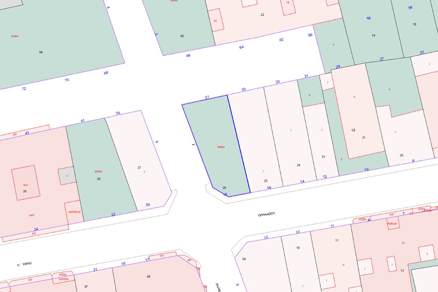 Terreno en Alcanar, Tarragona en venta - Plano de solar - Imagen 3 de 3