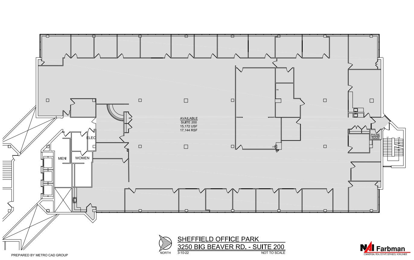 3310 W Big Beaver Rd, Troy, MI en alquiler Plano de la planta- Imagen 1 de 1