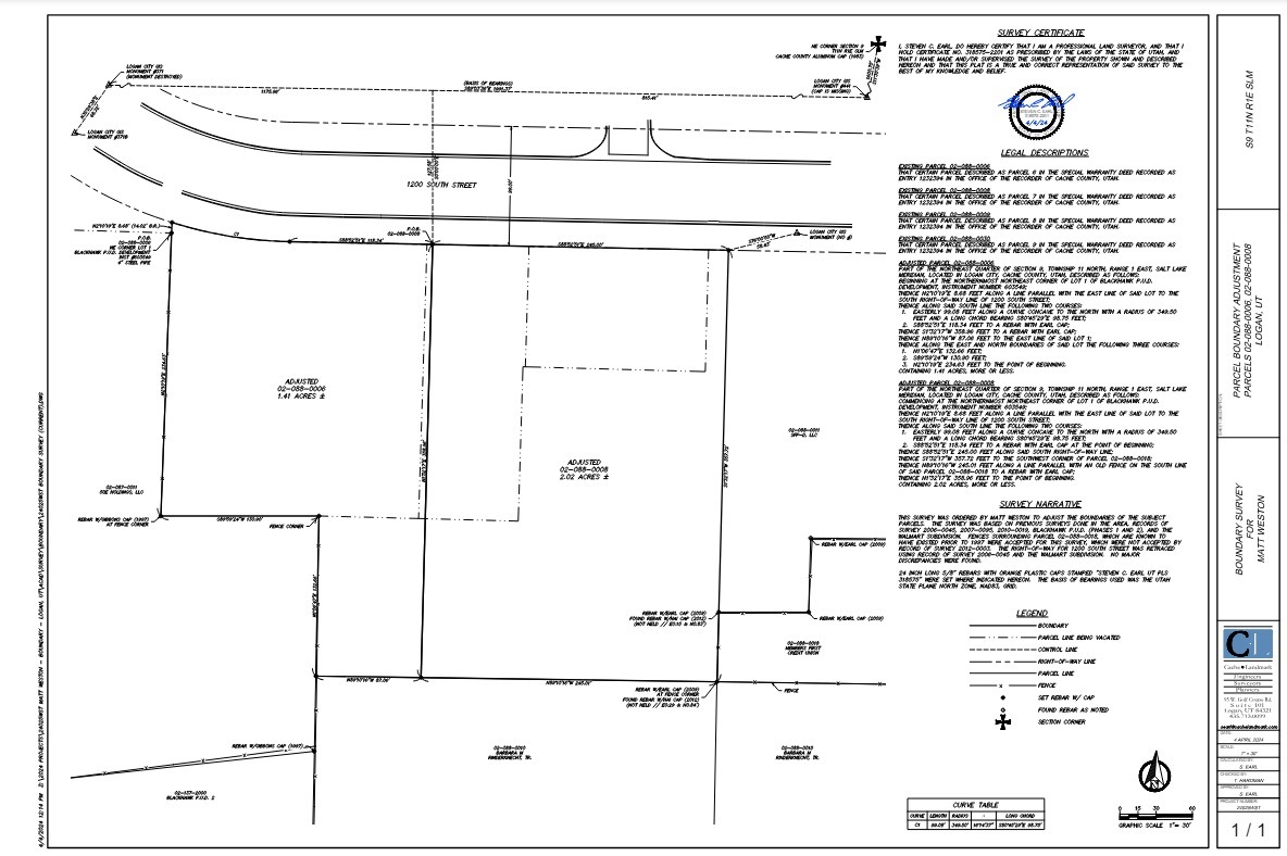 80 W 1200 S, Logan, UT en venta Plano del sitio- Imagen 1 de 2