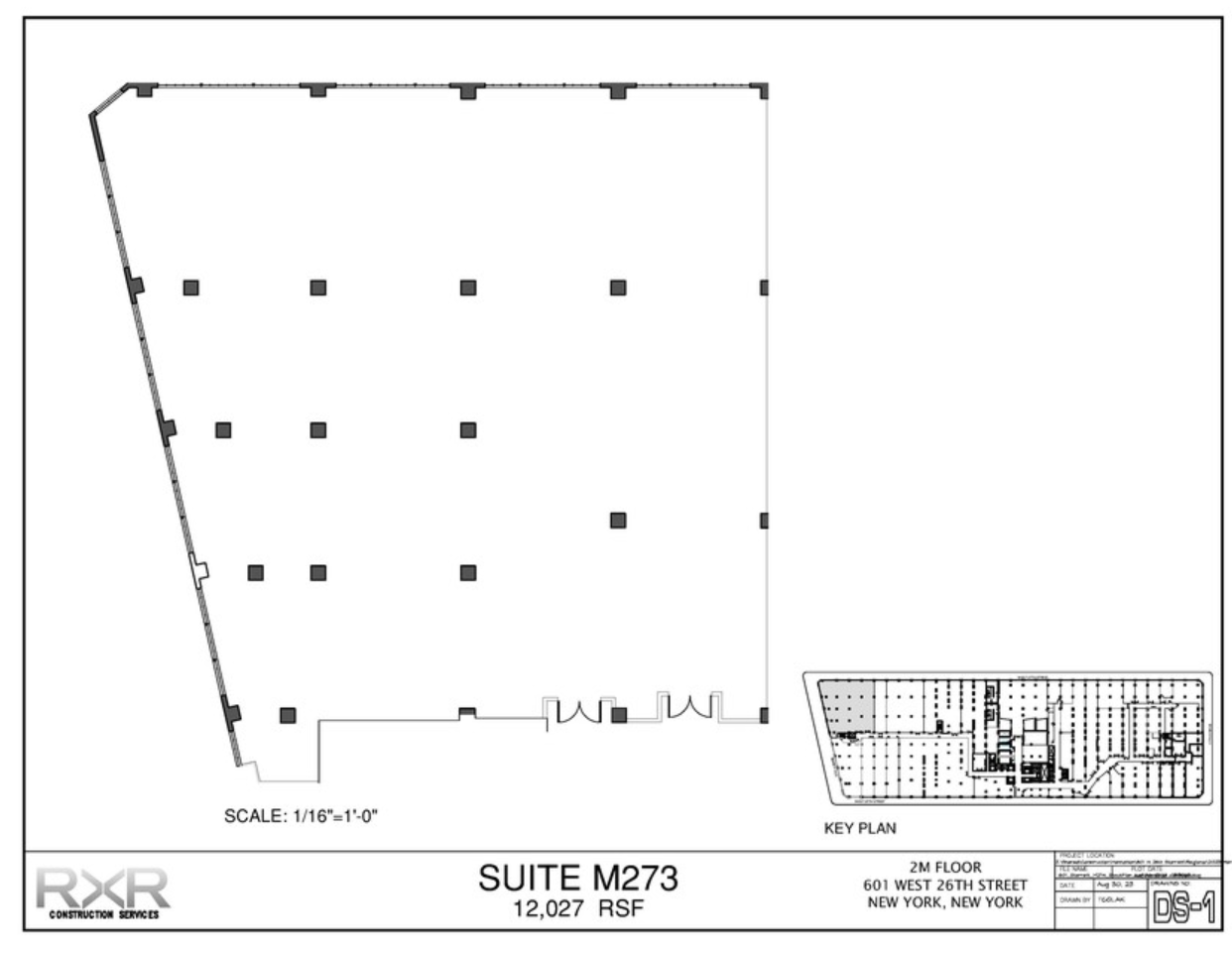 601 W 26th St, New York, NY en alquiler Plano de la planta- Imagen 1 de 5