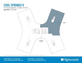 701 Cool Springs Blvd, Franklin, TN en alquiler Plano de la planta- Imagen 1 de 1