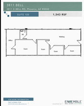 3811 E Bell Rd, Phoenix, AZ en alquiler Plano de la planta- Imagen 1 de 1