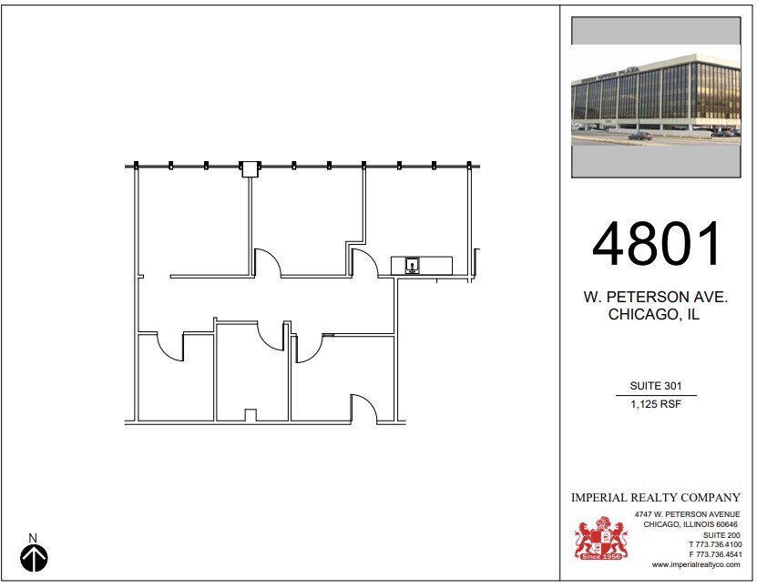 4801 W Peterson Ave, Chicago, IL en alquiler Plano de la planta- Imagen 1 de 7