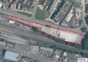 Crown Quay Ln, Sittingbourne, KEN - Aérea  vista de mapa