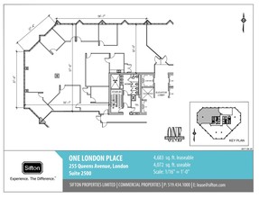 255 Queens Ave, London, ON en alquiler Plano de la planta- Imagen 1 de 1