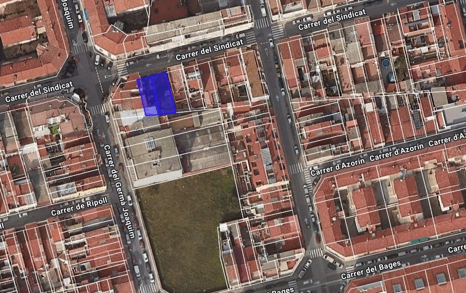 Carrer del Sindicat, 24-26, Terrassa, Barcelona en venta - Plano de solar - Imagen 3 de 3