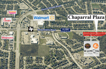 2608-2616 Long Prairie Rd, Flower Mound, TX - VISTA AÉREA  vista de mapa