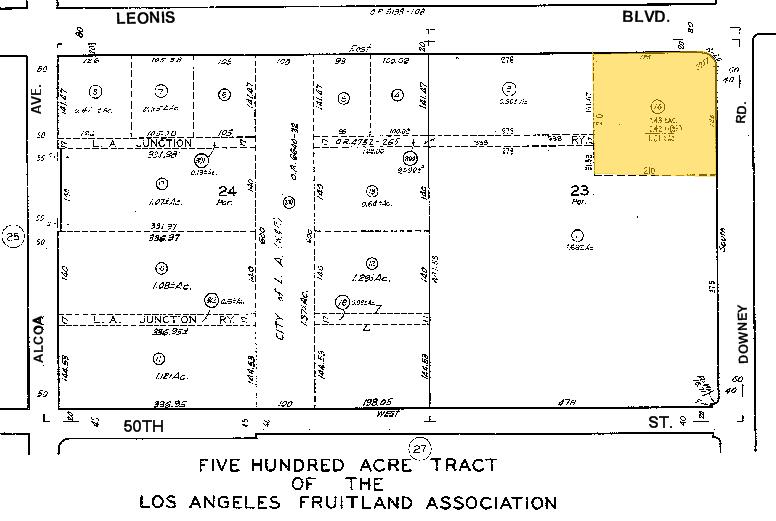 3398 Leonis Blvd, Vernon, CA en venta - Plano de solar - Imagen 2 de 7